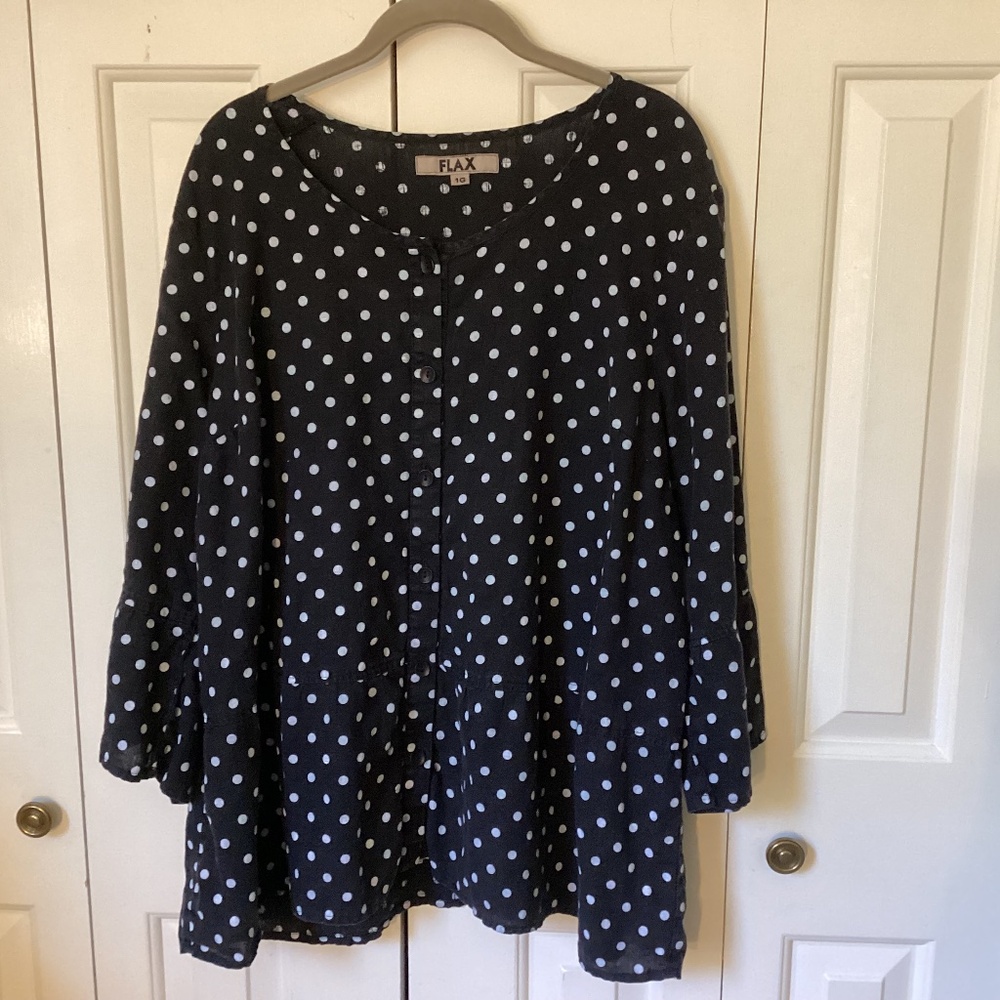FLAX  1G 100% Linen tunic top